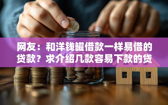 网友：和洋钱罐借款一样易借的贷款？求介绍几款容易下款的贷款平台
