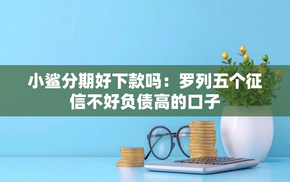 小鲨分期好下款吗：罗列五个征信不好负债高的口子