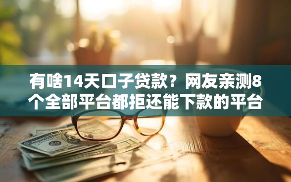 有啥14天口子贷款？网友亲测8个全部平台都拒还能下款的平台盘点