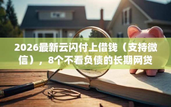 2026最新云闪付上借钱（支持微信），8个不看负债的长期网贷app无私分享