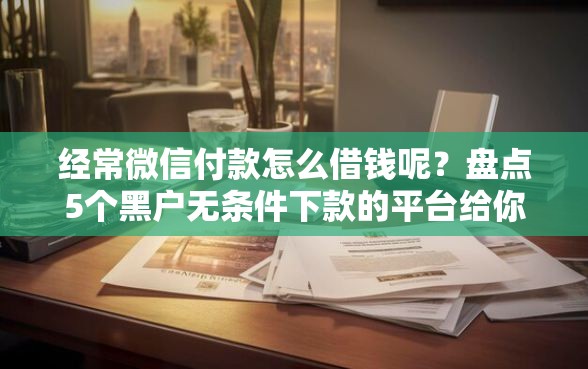 经常微信付款怎么借钱呢？盘点5个黑户无条件下款的平台给你参考