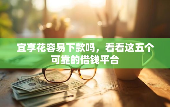 宜享花容易下款吗，看看这五个可靠的借钱平台