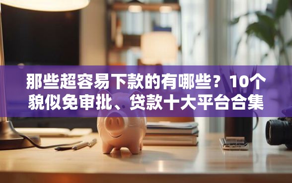 那些超容易下款的有哪些？10个貌似免审批、贷款十大平台合集