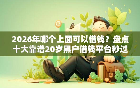 2026年哪个上面可以借钱?盘点十大靠谱20岁黑户借钱平台秒过小额 2026年哪个上面可以借钱?盘点十大靠谱20岁黑户借钱平台秒过小额