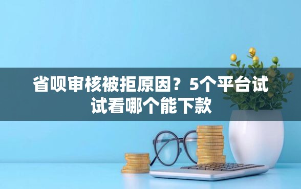 省呗审核被拒原因？5个平台试试看哪个能下款