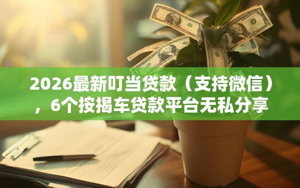 2026最新叮当贷款（支持微信），6个按揭车贷款平台无私分享