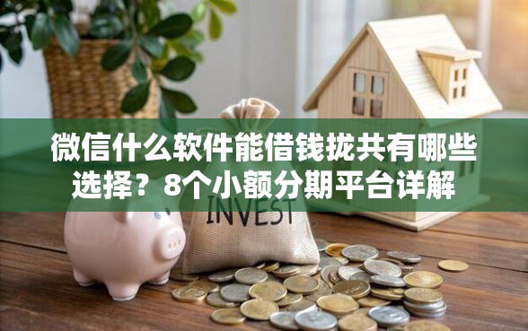微信什么软件能借钱拢共有哪些选择？8个小额分期平台详解