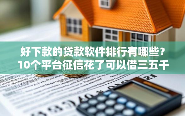 好下款的贷款软件排行有哪些？10个平台征信花了可以借三五千块钱推荐给你