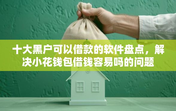 十大黑户可以借款的软件盘点，解决小花钱包借钱容易吗的问题