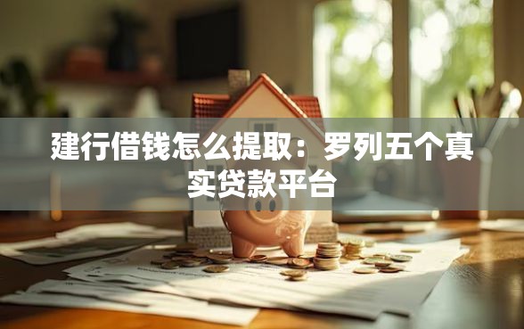 建行借钱怎么提取：罗列五个真实贷款平台