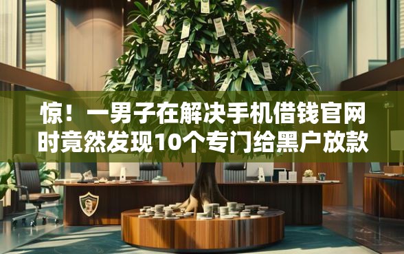 惊！一男子在解决手机借钱官网时竟然发现10个专门给黑户放款的平台及征信呆账相关，事后分享了出来