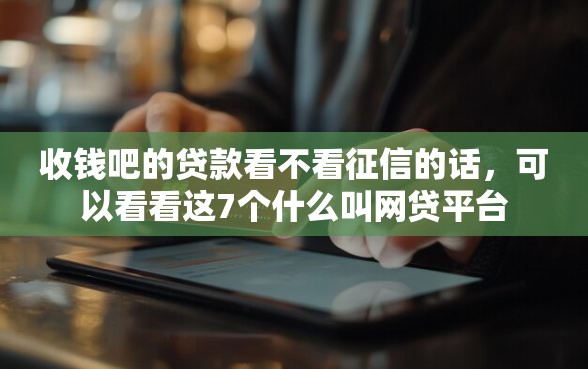 收钱吧的贷款看不看征信的话，可以看看这7个什么叫网贷平台