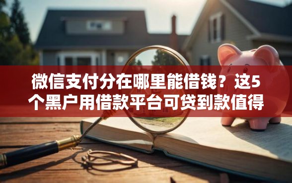 微信支付分在哪里能借钱？这5个黑户用借款平台可贷到款值得一试