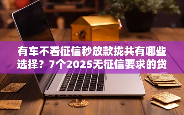 有车不看征信秒放款拢共有哪些选择？7个2025无征信要求的贷款平台详解