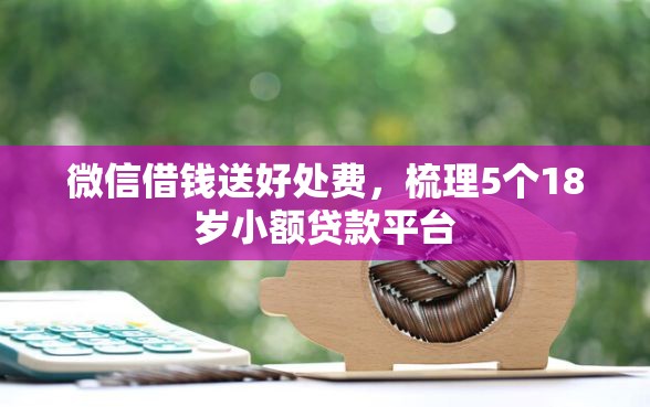 微信借钱送好处费，梳理5个18岁小额贷款平台