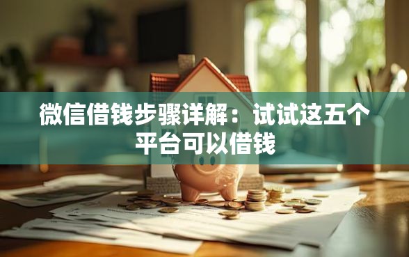 微信借钱步骤详解：试试这五个平台可以借钱