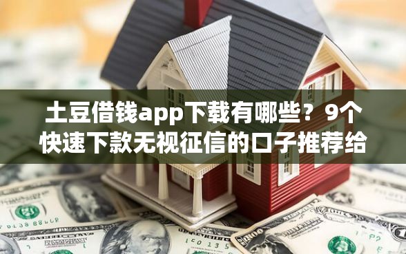 土豆借钱app下载有哪些？9个快速下款无视征信的口子推荐给你