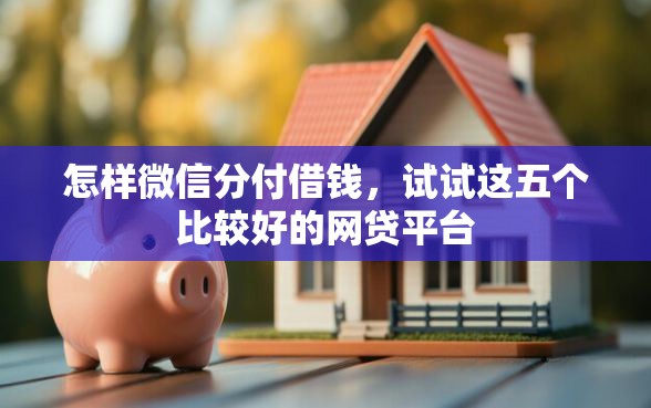 怎样微信分付借钱，试试这五个比较好的网贷平台