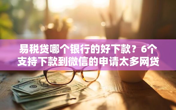 易税贷哪个银行的好下款？6个支持下款到微信的申请太多网贷被拒,有没有可以贷款的平台