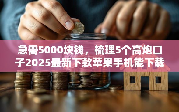 急需5000块钱，梳理5个高炮口子2025最新下款苹果手机能下载的