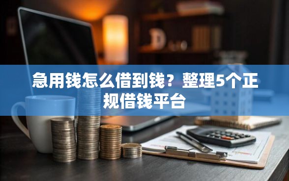急用钱怎么借到钱？整理5个正规借钱平台