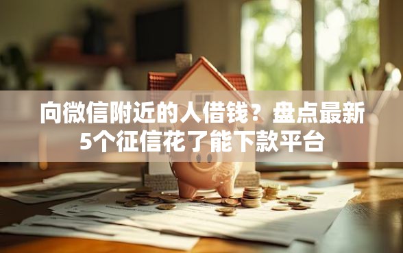 向微信附近的人借钱？盘点最新5个征信花了能下款平台