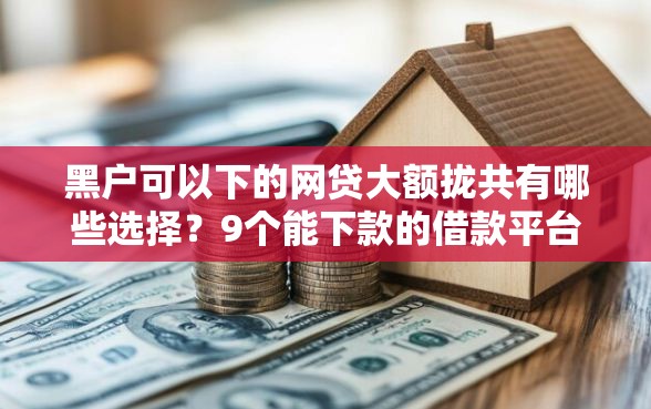 黑户可以下的网贷大额拢共有哪些选择？9个能下款的借款平台2025详解