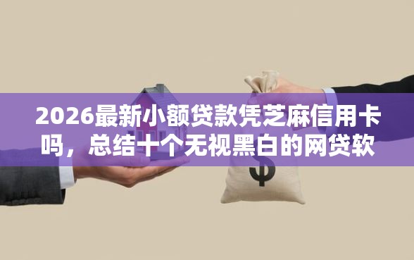 2026最新小额贷款凭芝麻信用卡吗，总结十个无视黑白的网贷软件！