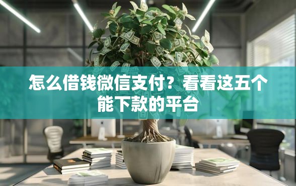 怎么借钱微信支付？看看这五个能下款的平台