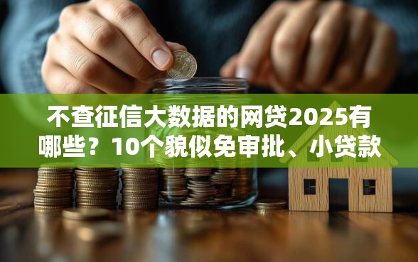 不查征信大数据的网贷2025有哪些？10个貌似免审批、小贷款平台合集
