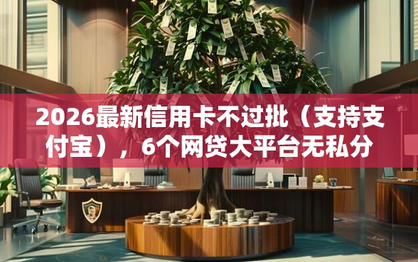 2026最新信用卡不过批（支持支付宝），6个网贷大平台无私分享