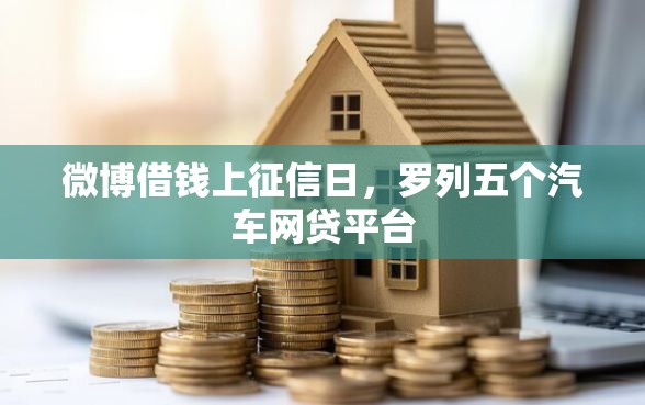 微博借钱上征信日，罗列五个汽车网贷平台