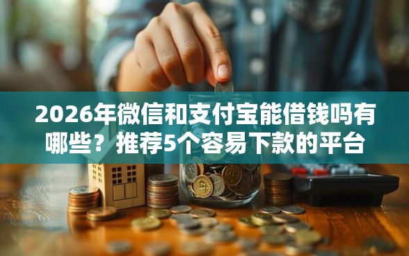 2026年微信和支付宝能借钱吗有哪些？推荐5个容易下款的平台
