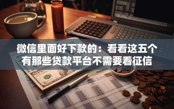 微信里面好下款的：看看这五个有那些贷款平台不需要看征信