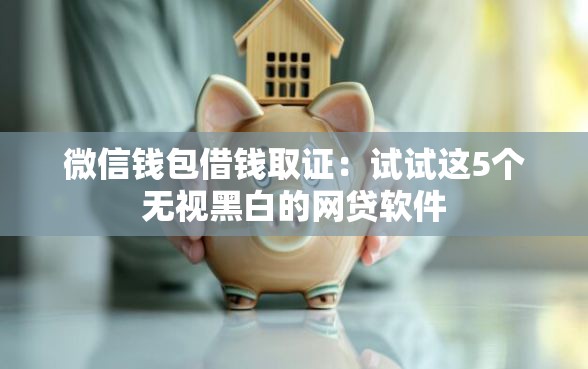 微信钱包借钱取证：试试这5个无视黑白的网贷软件