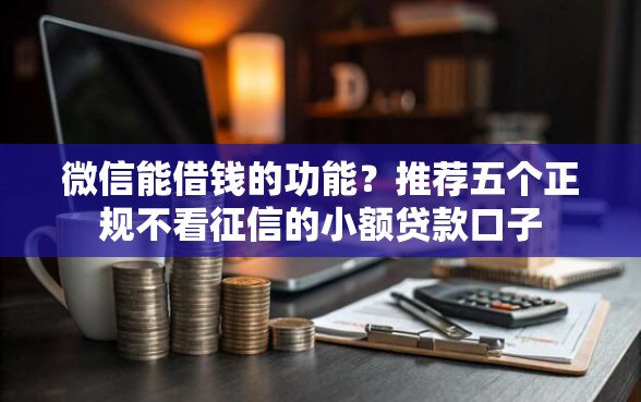微信能借钱的功能？推荐五个正规不看征信的小额贷款口子