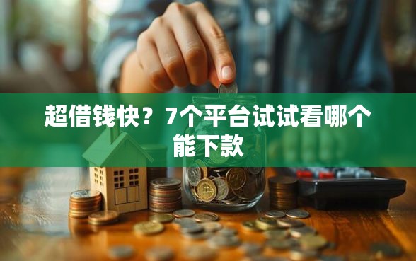 超借钱快？7个平台试试看哪个能下款