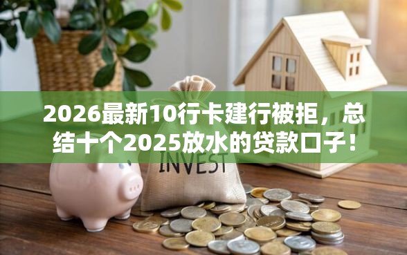 2026最新10行卡建行被拒,总结十个2025放水的贷款口子! 2026最新10行卡建行被拒,总结十个2025放水的贷款口子!