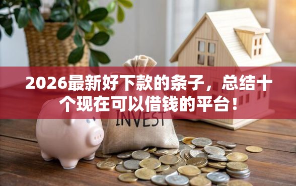 2026最新好下款的条子，总结十个现在可以借钱的平台！