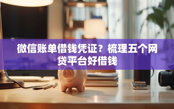 微信账单借钱凭证？梳理五个网贷平台好借钱