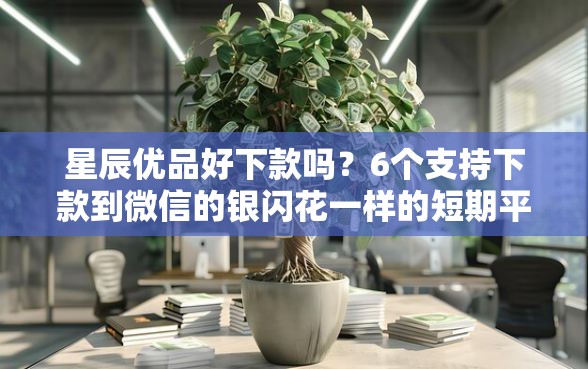 星辰优品好下款吗？6个支持下款到微信的银闪花一样的短期平台