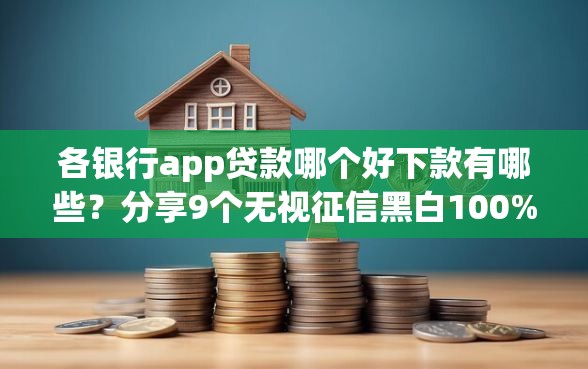 各银行app贷款哪个好下款有哪些？分享9个无视征信黑白100%秒下软件