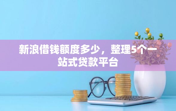新浪借钱额度多少，整理5个一站式贷款平台