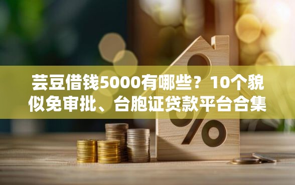 芸豆借钱5000有哪些？10个貌似免审批、台胞证贷款平台合集