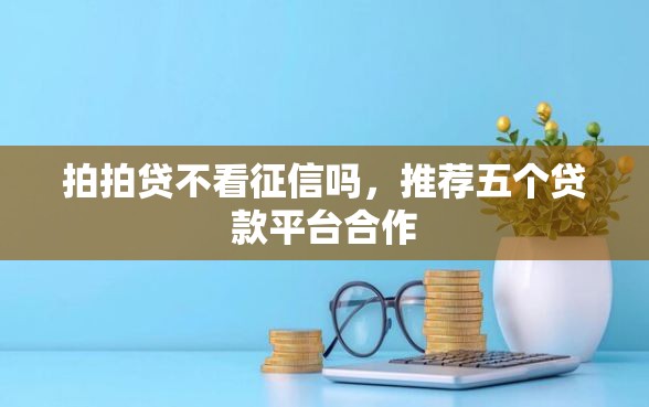 拍拍贷不看征信吗，推荐五个贷款平台合作