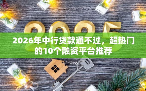 2026年中行贷款通不过，超热门的10个融资平台推荐