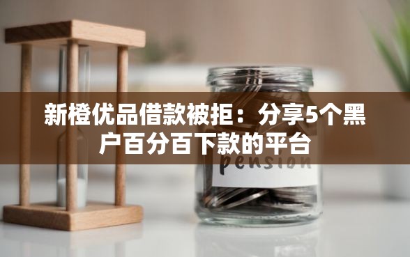 新橙优品借款被拒：分享5个黑户百分百下款的平台