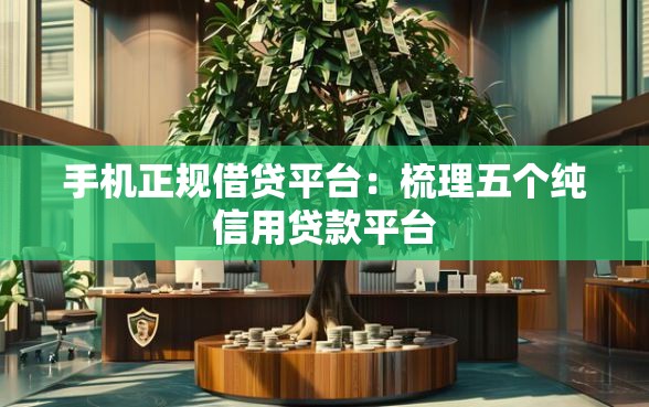 手机正规借贷平台：梳理五个纯信用贷款平台