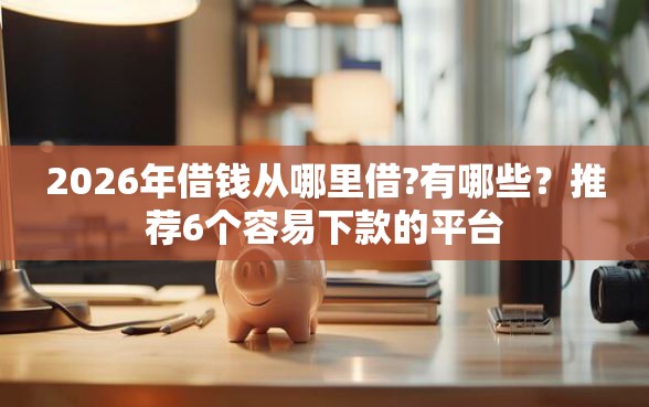 2026年借钱从哪里借?有哪些？推荐6个容易下款的平台