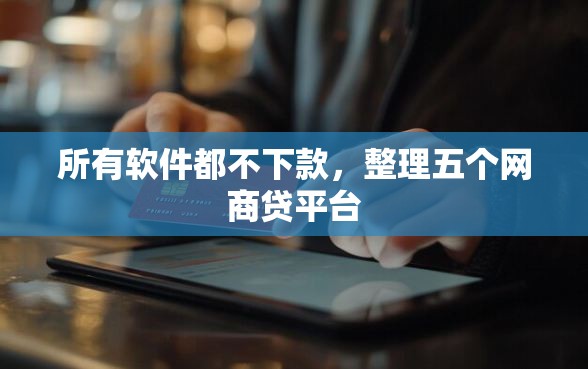 所有软件都不下款，整理五个网商贷平台